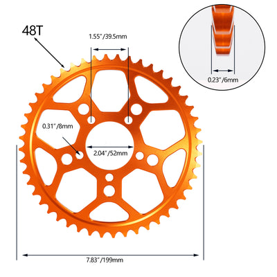 420-48T 7075 Aluminum Rear Sprockets Surron LBX