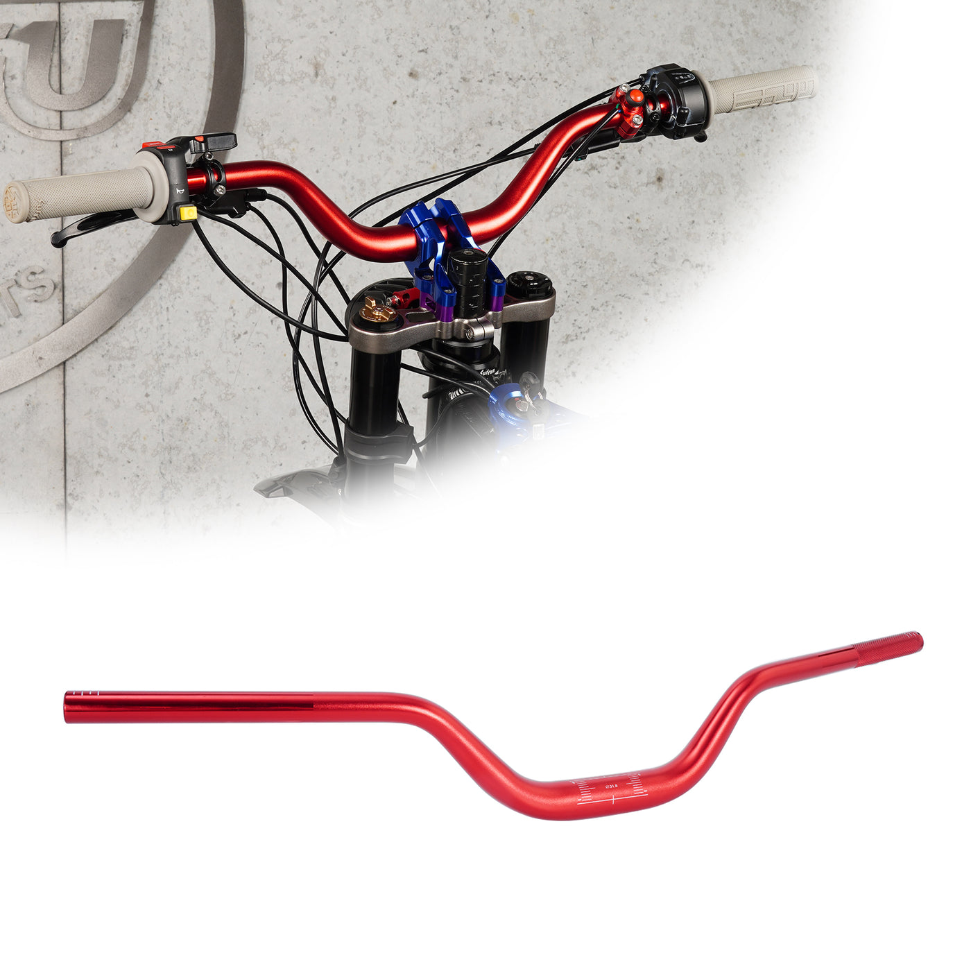 RUTU Handlebars for Surron LBX/Talaria/Talaria Sting/Segway X160 X260 electric dirt bike.