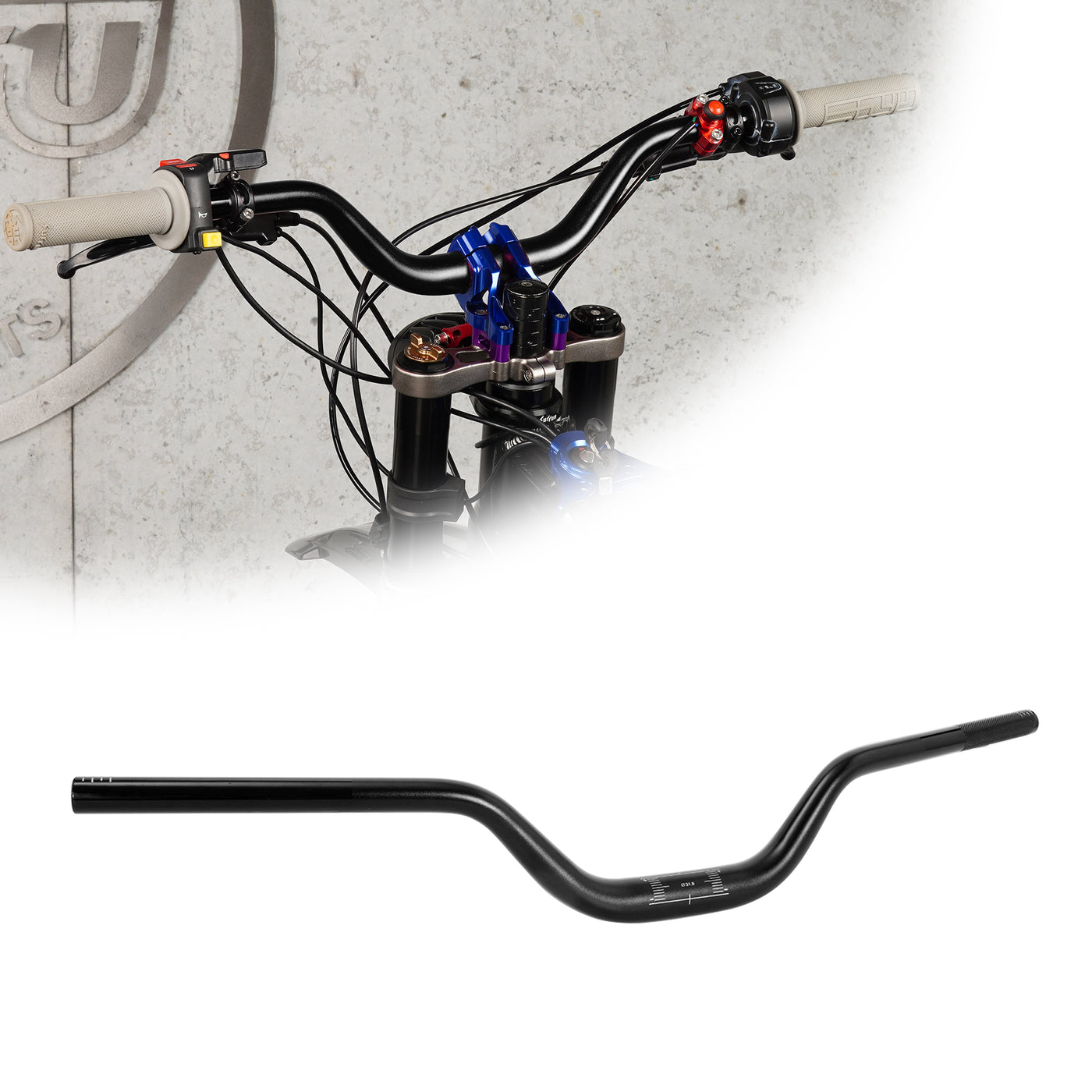 RUTU Handlebars for Surron LBX/Talaria/Talaria Sting/Segway X160 X260 electric dirt bike.